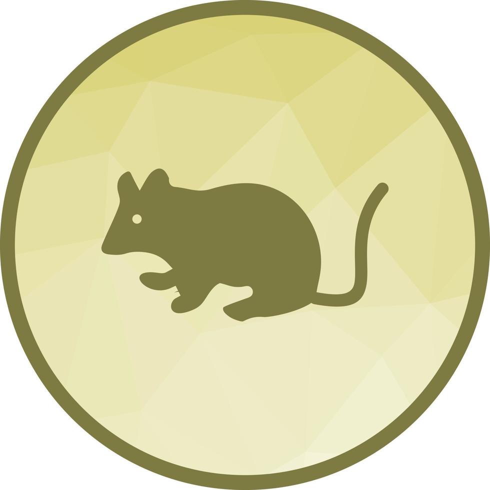 sällskapsdjur mus låg poly bakgrund ikon vektor