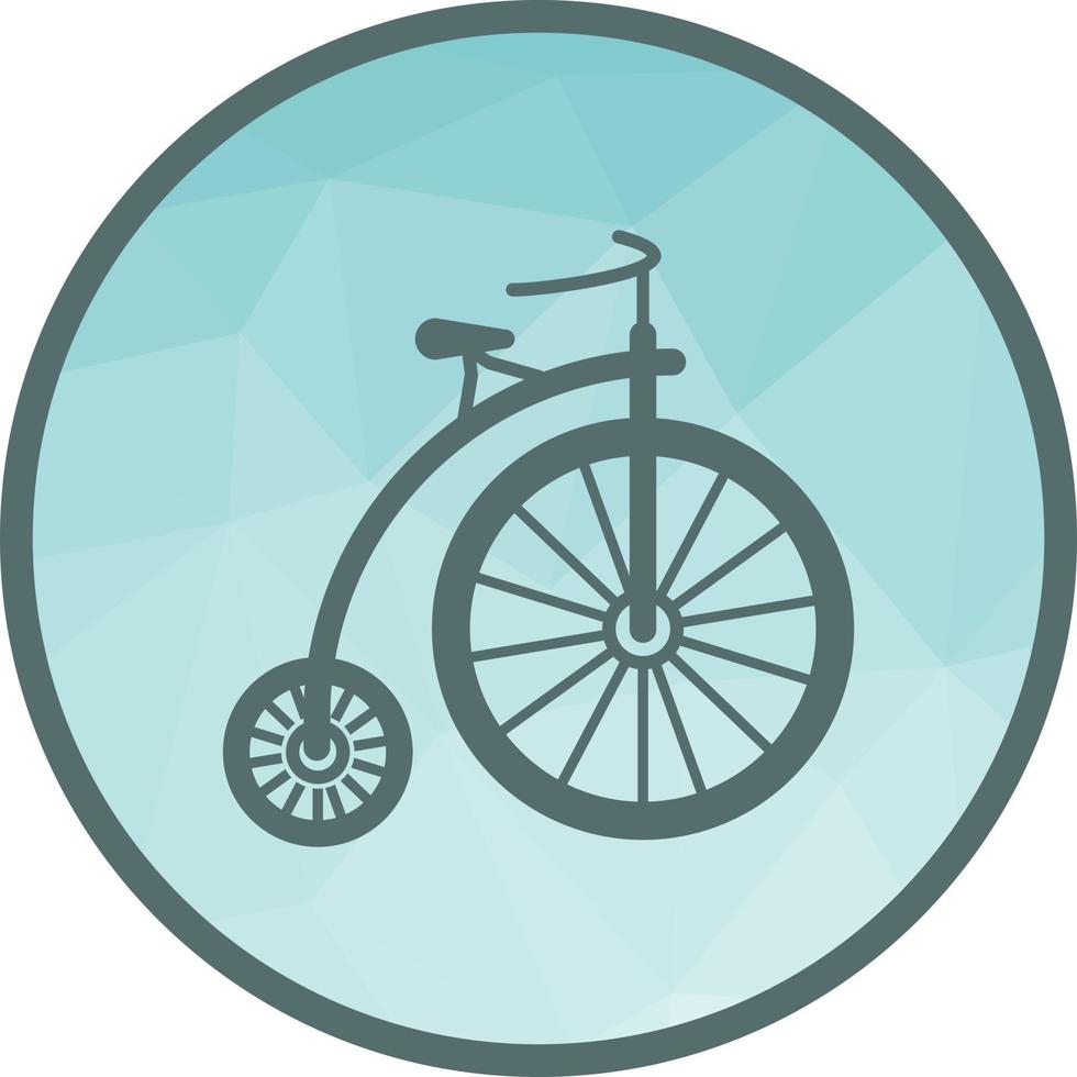 Fahrrad ii Low-Poly-Hintergrundsymbol vektor
