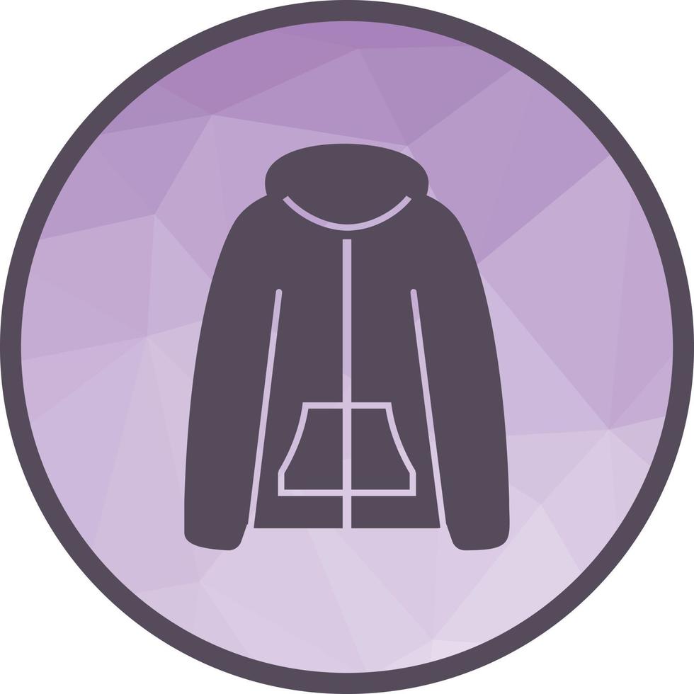 warme Jacke Low-Poly-Hintergrundsymbol vektor