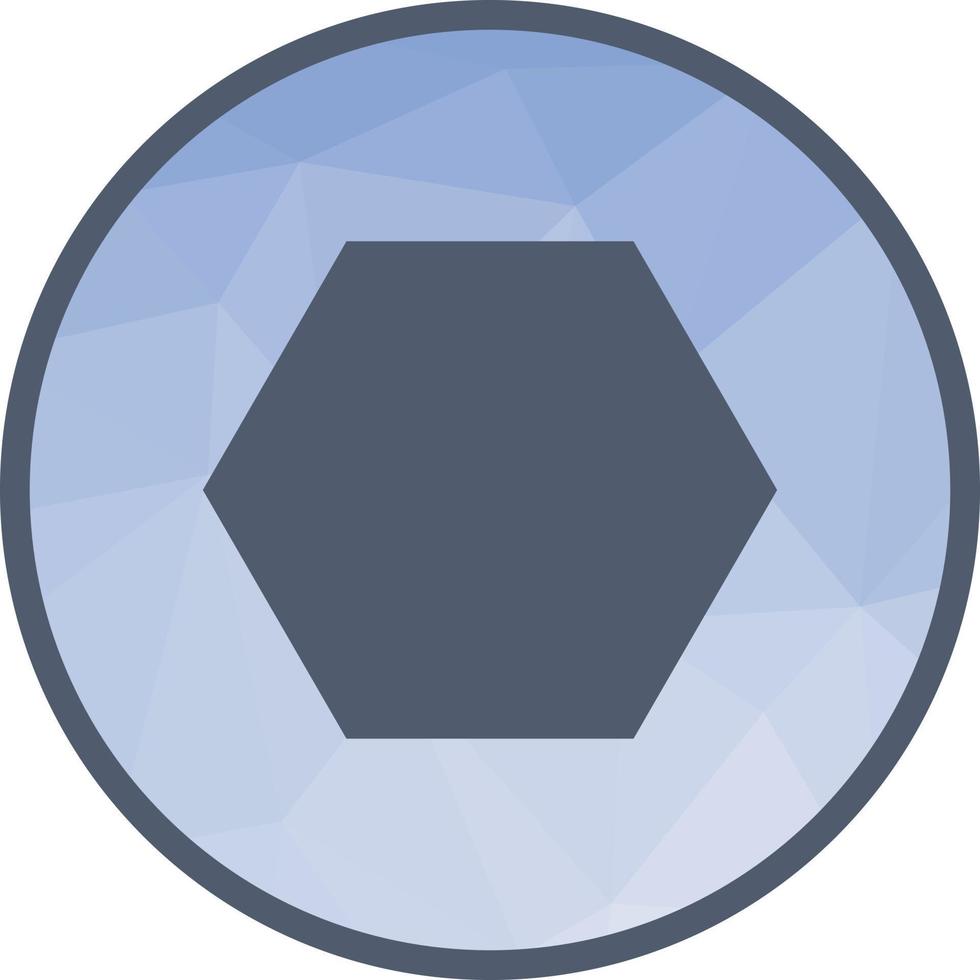 Hexagon-Low-Poly-Hintergrundsymbol vektor