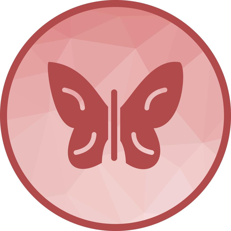 Schmetterling Low-Poly-Hintergrund-Symbol vektor