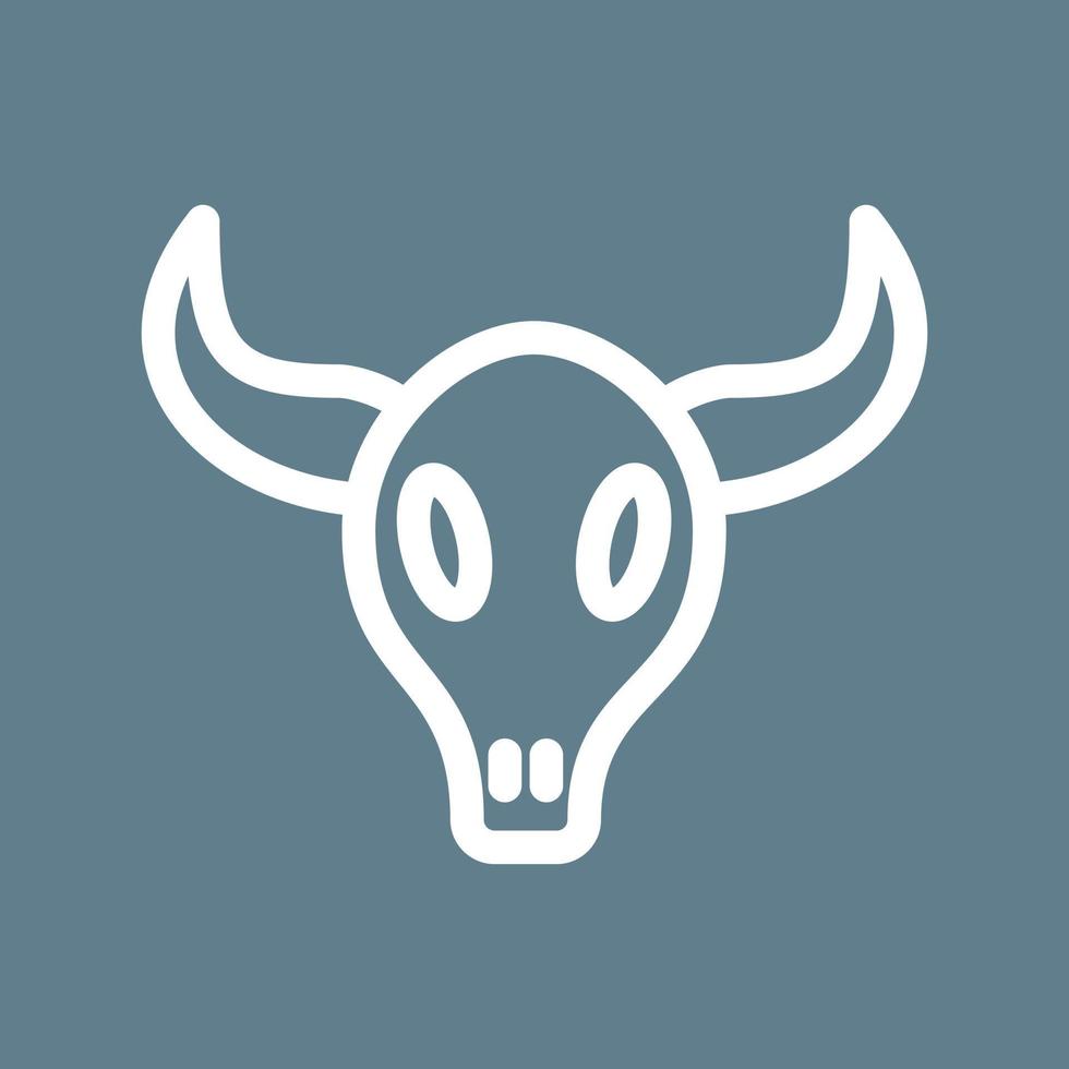 Symbol für farbigen Hintergrund mit Stierhörnern vektor
