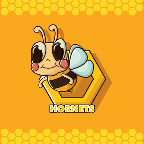 Gratis Hornet Cartoon Vector