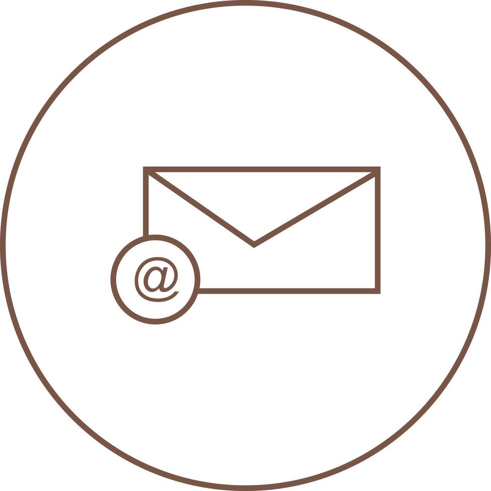 schönes G-Mail-Linienvektorsymbol vektor