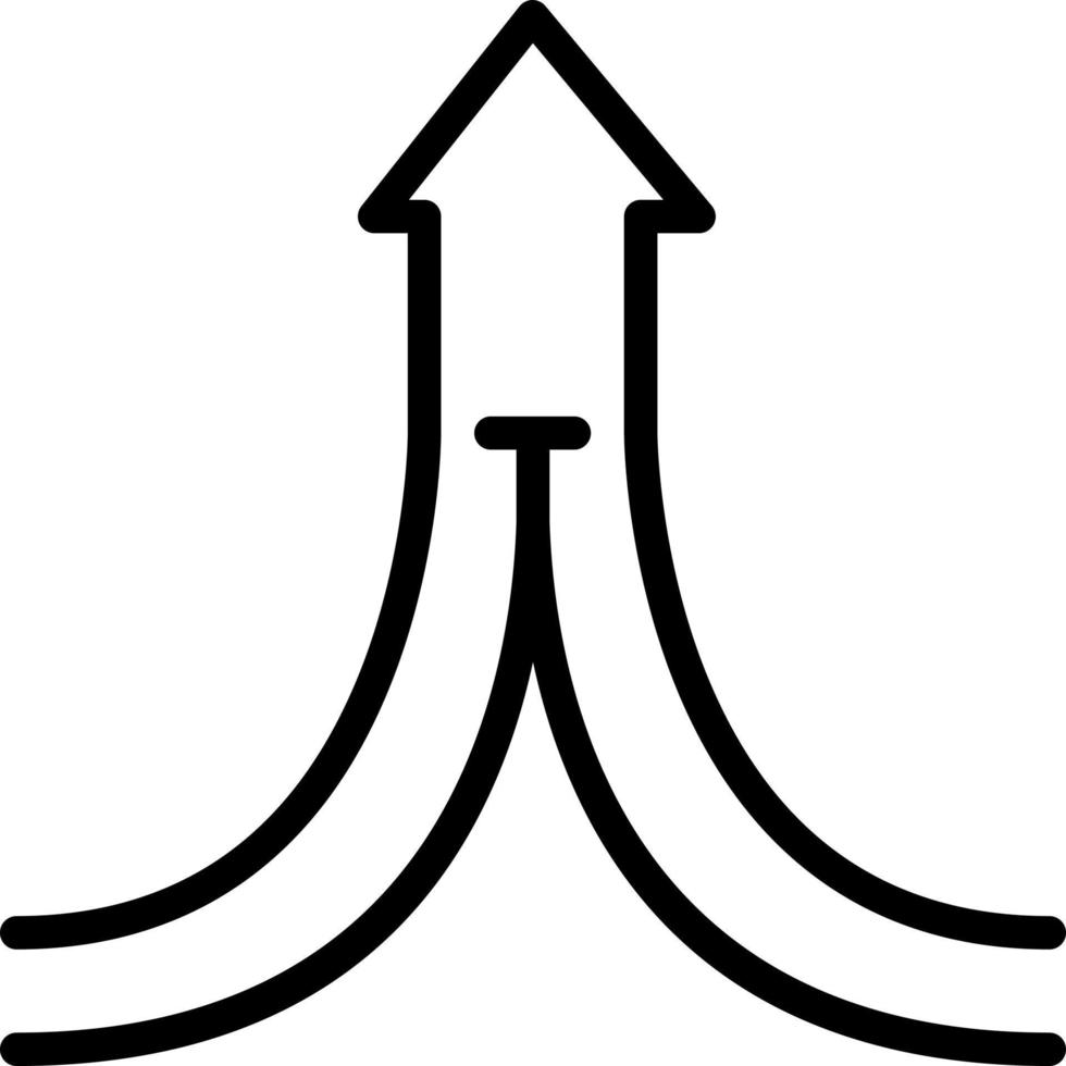 Zeilensymbol zum Zusammenführen vektor