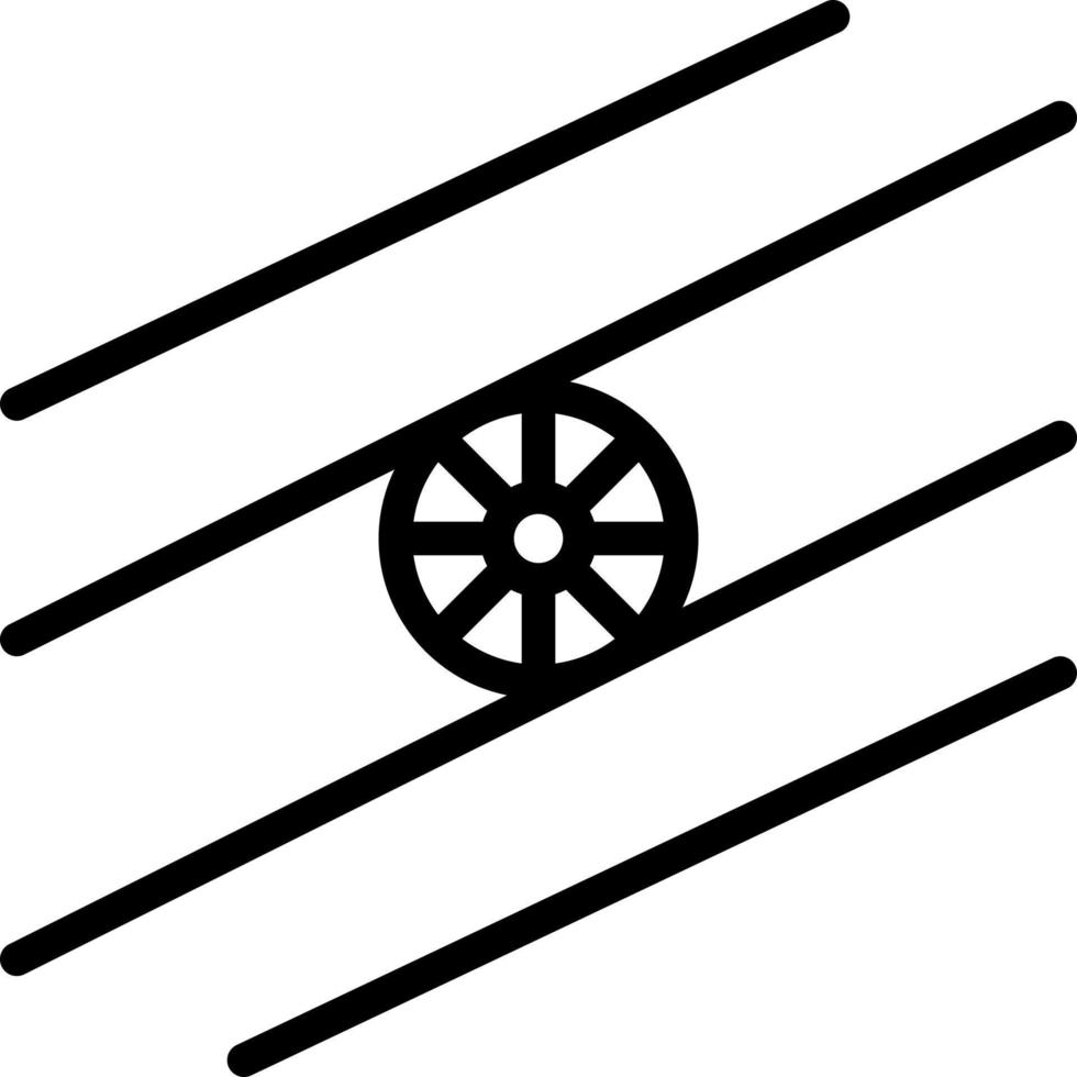 linje ikon för Indien vektor