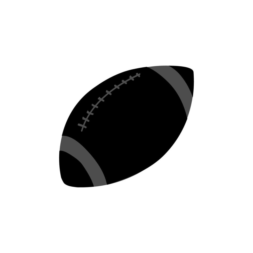 Rugby-Ball-Silhouette-Vektor-Design vektor