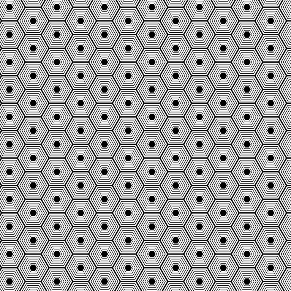 sömlös mönster med hexagonal textur vektor