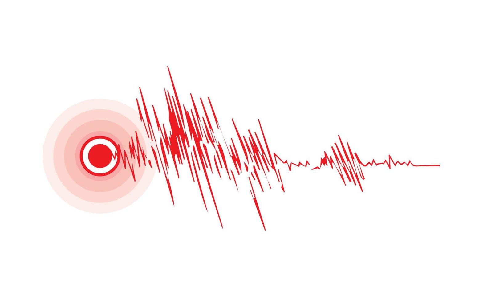 epizentrischer Seismograph vektor