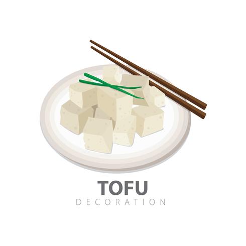 Tofu-Dekoration vektor