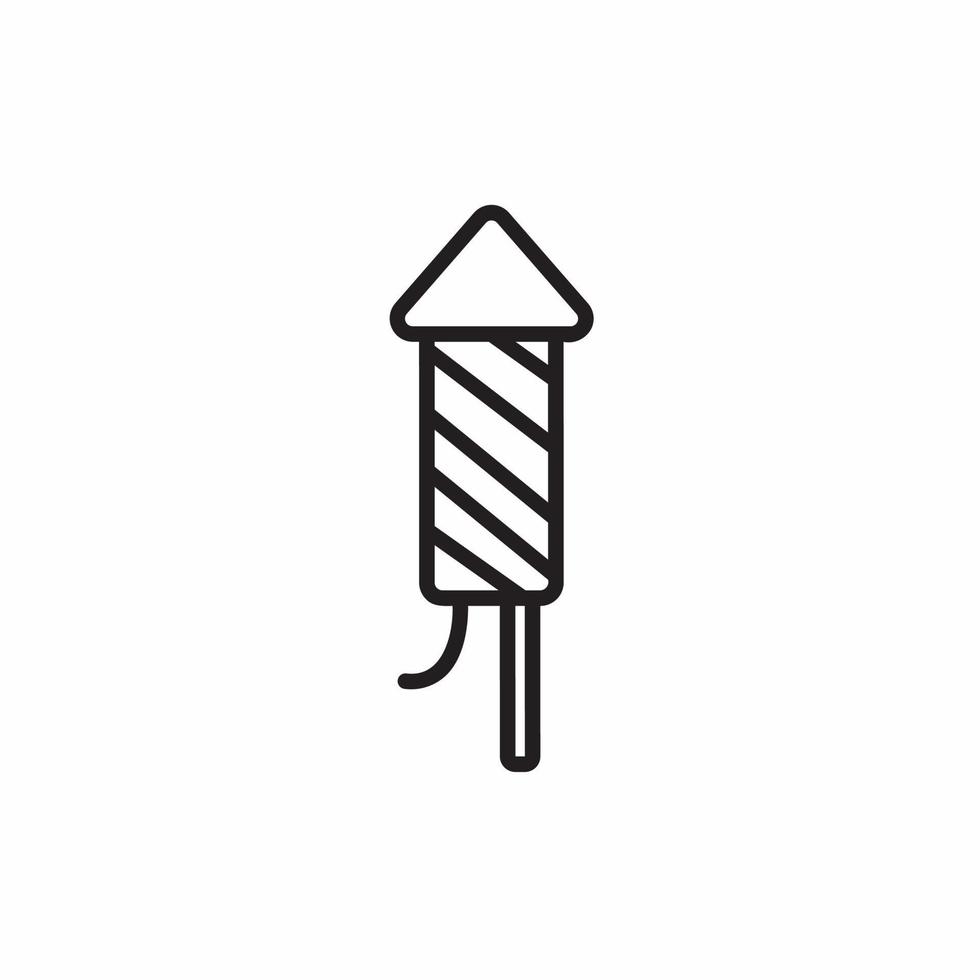 raketenfeuerwerk symbol vorlage illustration. Aktienvektor. vektor