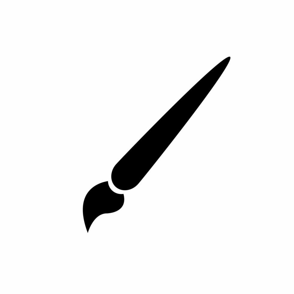 målning penna ikon illustration mall. stock vektor. vektor
