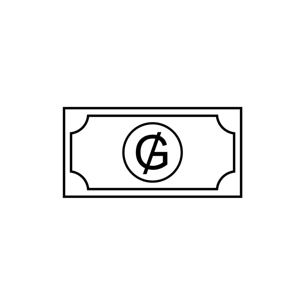 paraguay valuta symbol, Paraguay guarani ikon, pyg tecken. vektor illustration