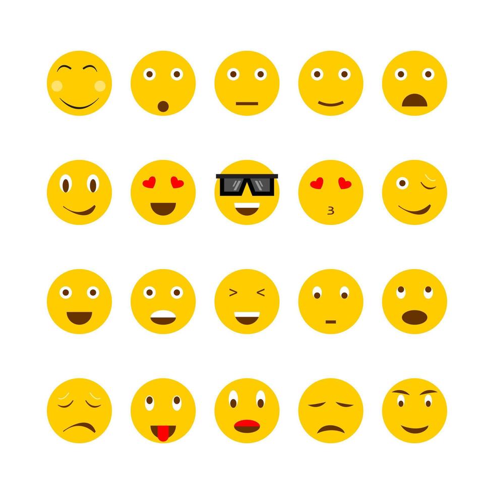 lizenzfreie Emoji-Pack-Vektorbilder vektor