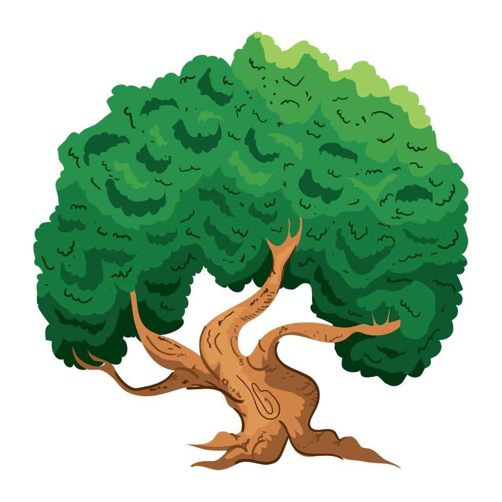 grönska träd frond vektor