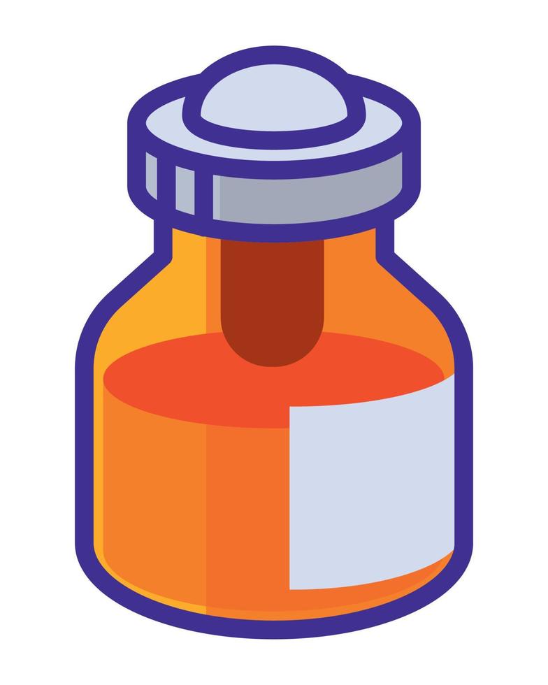 Symbol für medizinische Pipette vektor