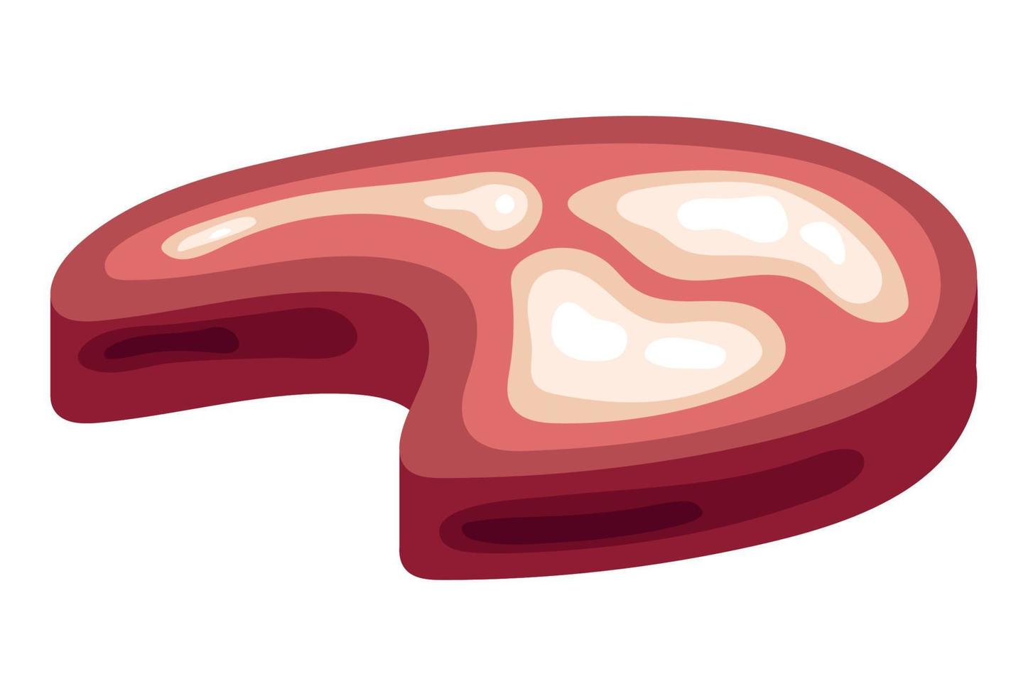 Steak-Fleisch-Symbol vektor