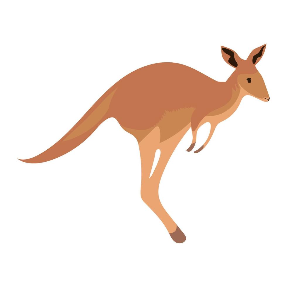 Känguru-Tier-Symbol vektor