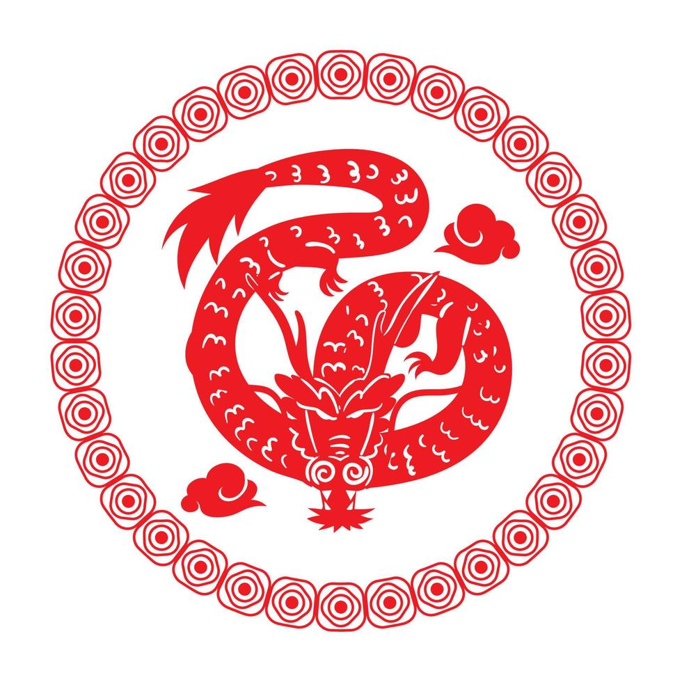 drake kinesisk zodiaken vektor