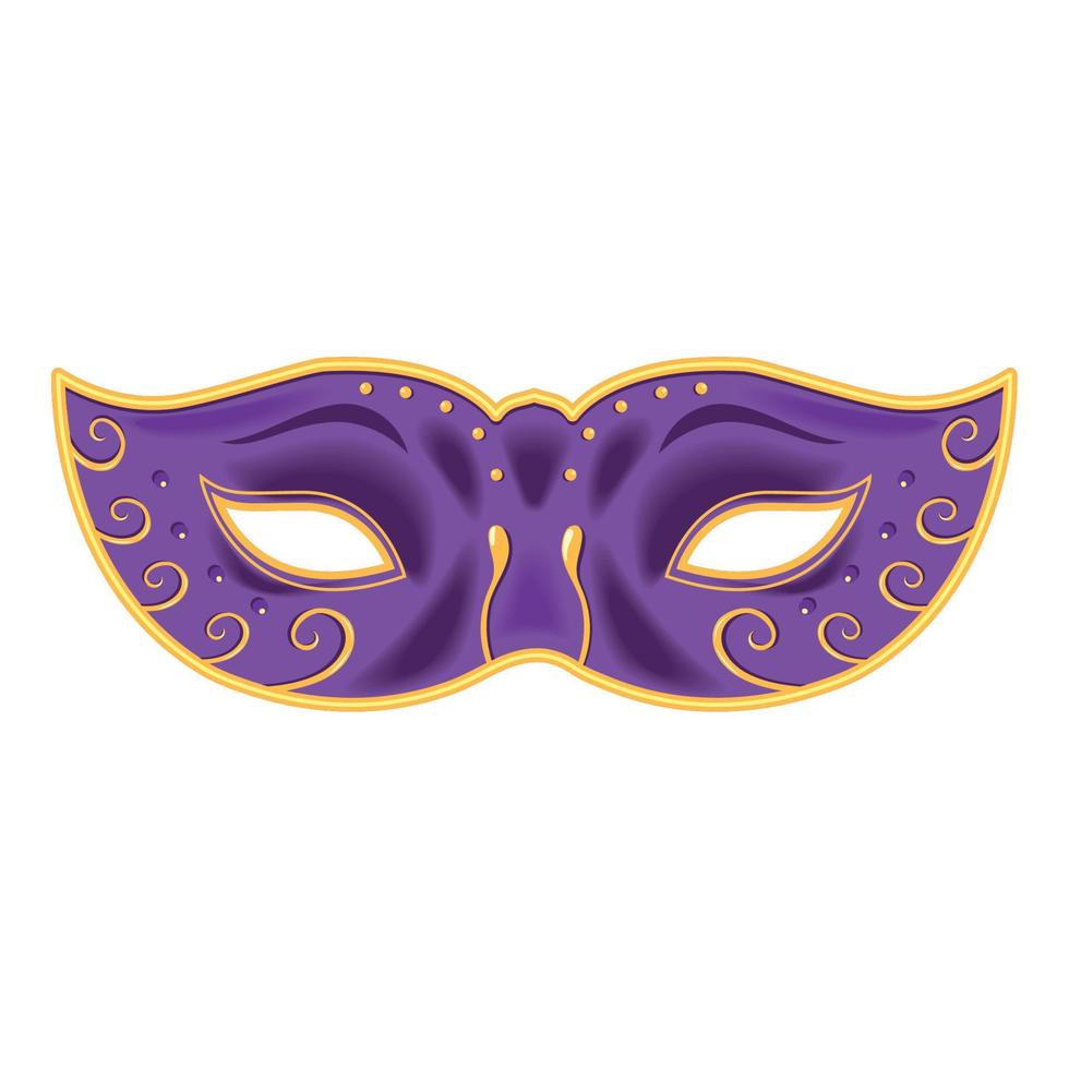 lila mask mardi gras vektor