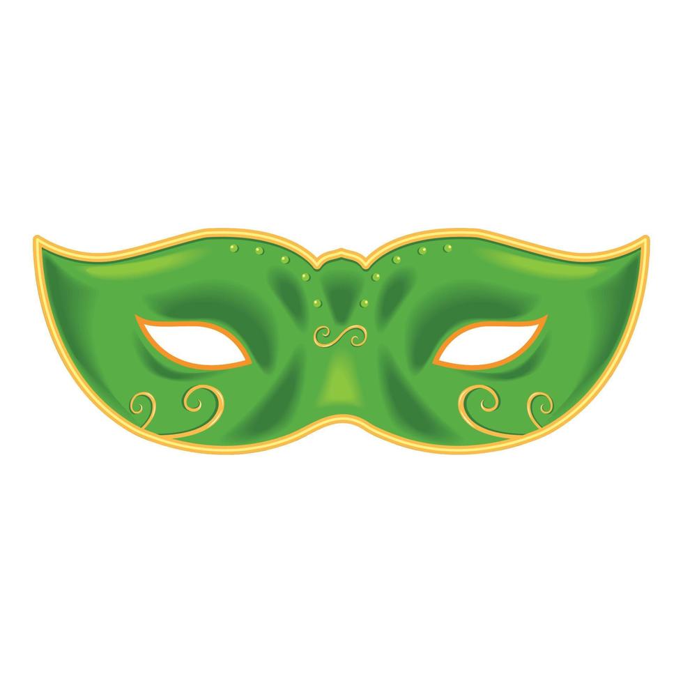 Karneval mit grüner Maske vektor