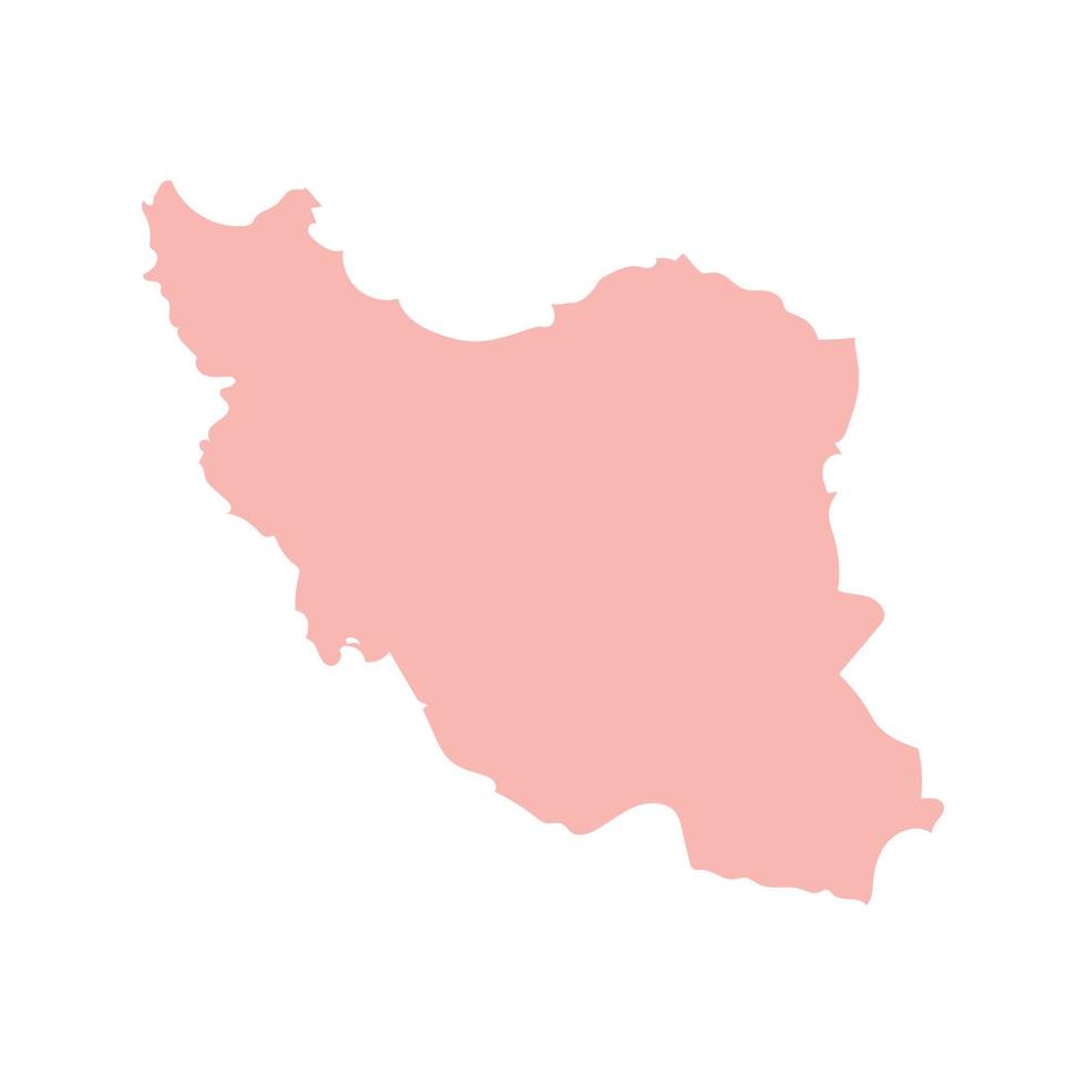 Karta av iran ikon vektor