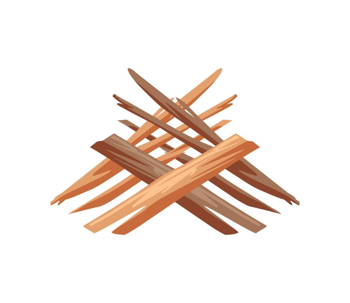 Brennholz-Natur-Symbol vektor