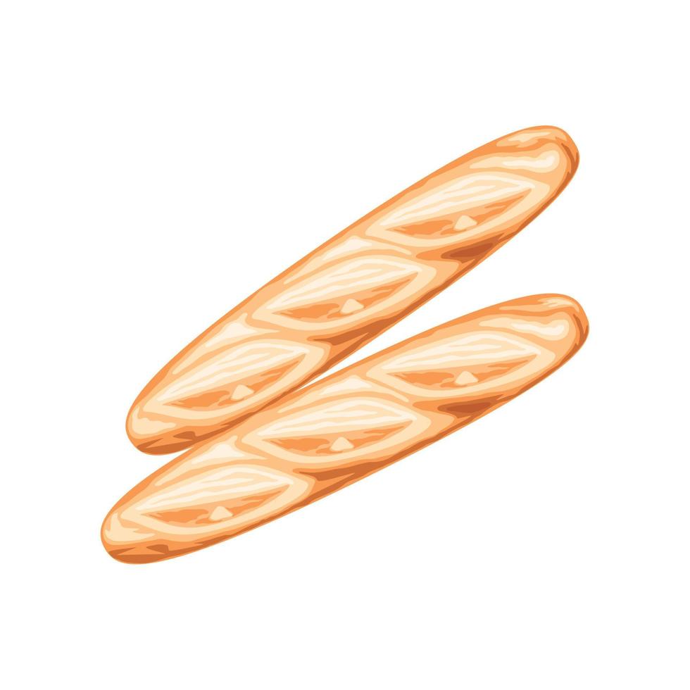 Baguette-Brot-Symbol vektor