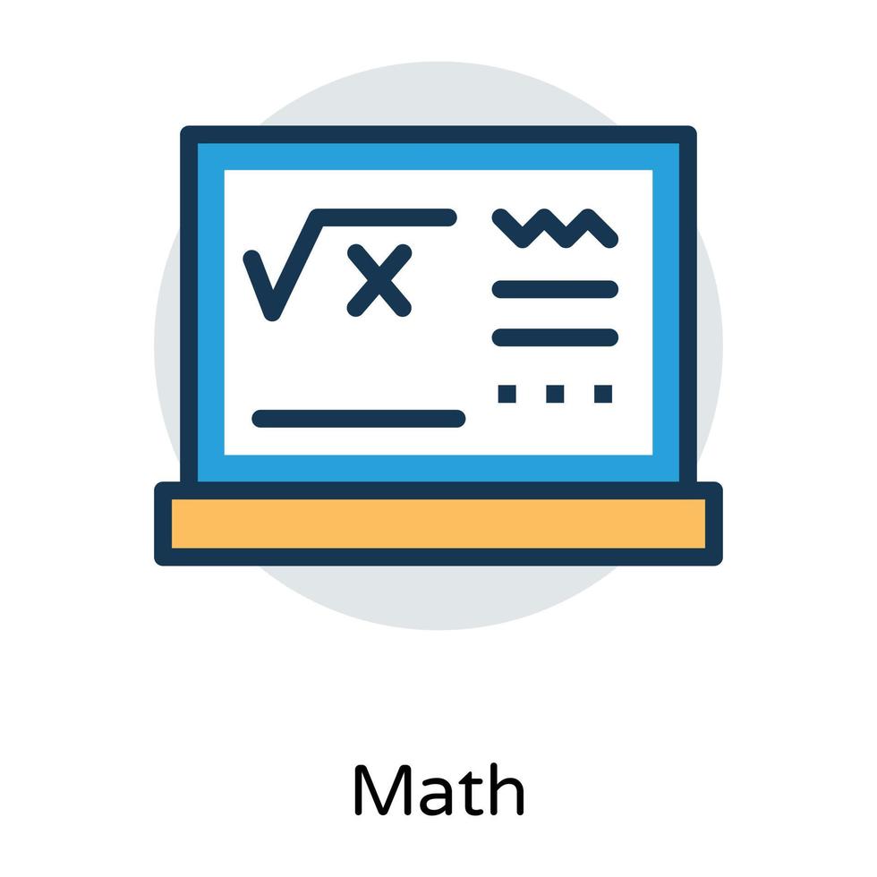 trendig uppkopplad matematik vektor