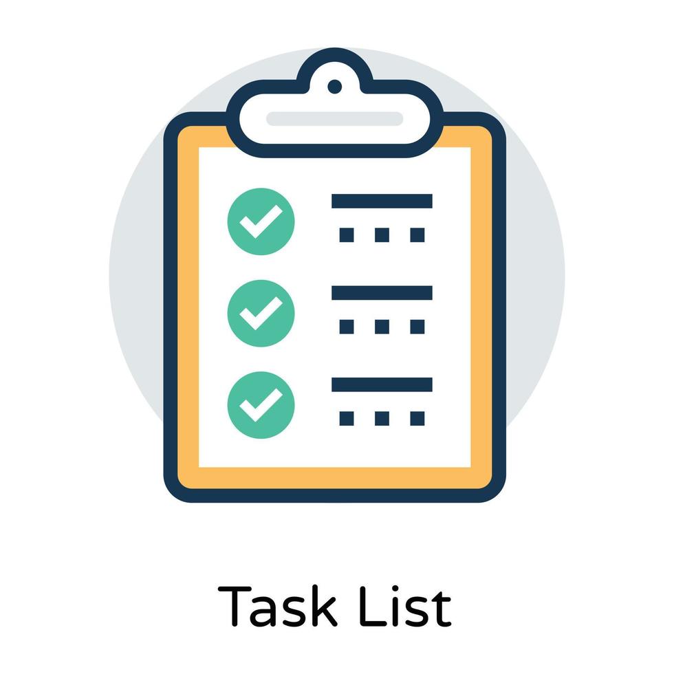 trendiga checklista -koncept vektor