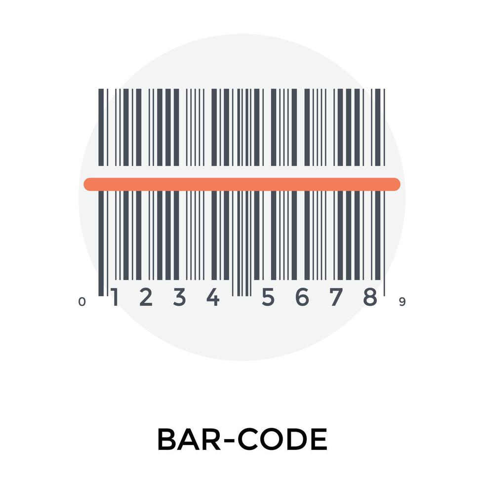 trendige Barcode-Konzepte vektor