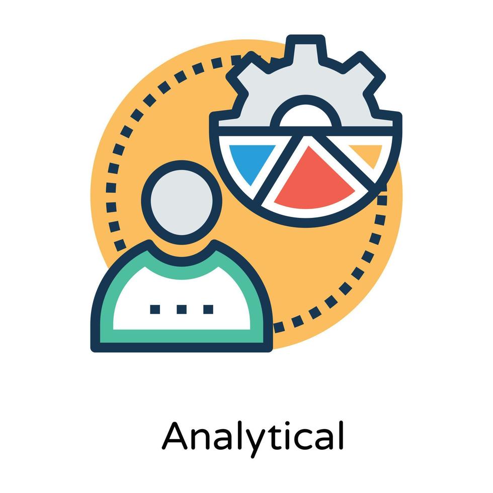 Trendige Analysekonzepte vektor