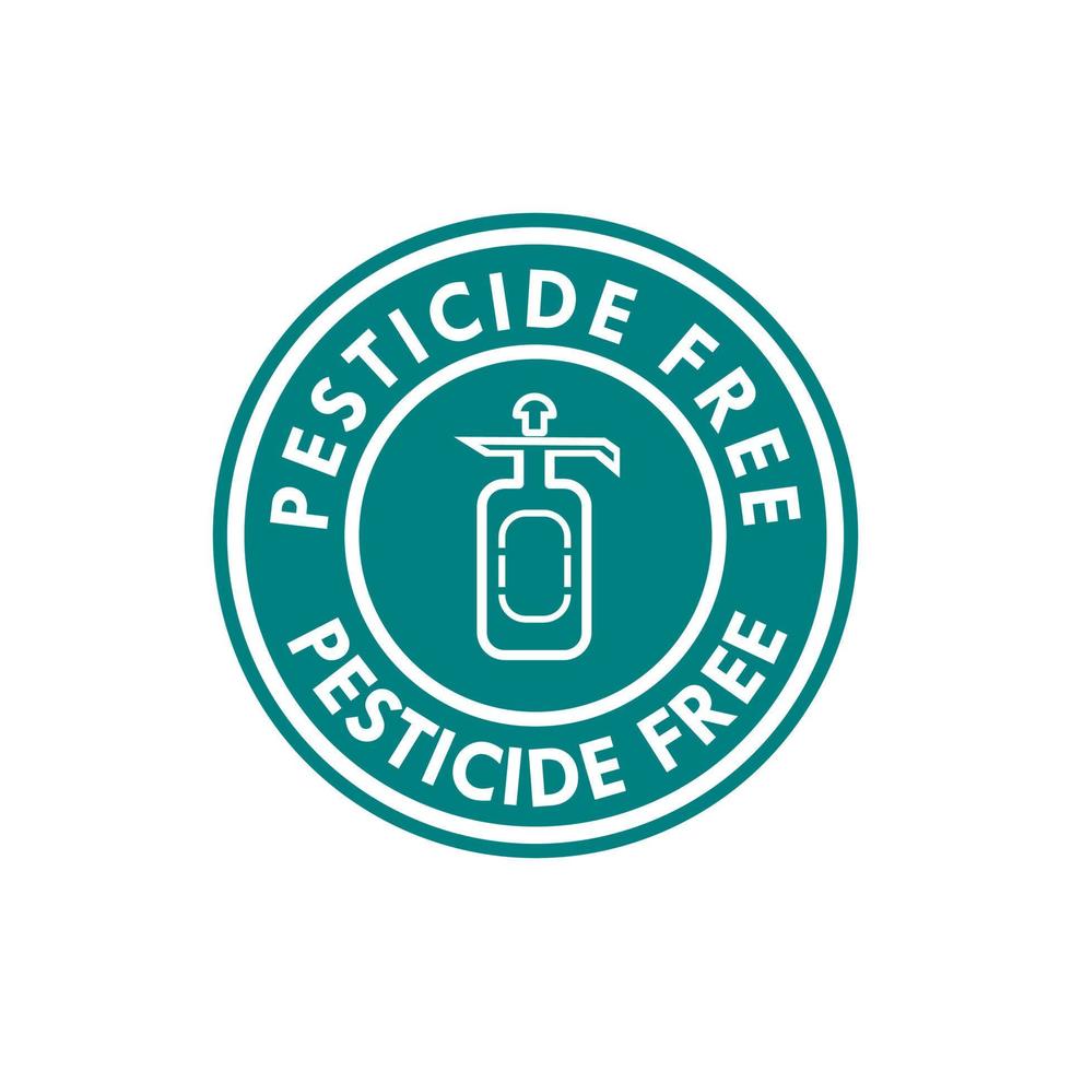 pesticid fri logotyp design mall illustration. detta är lämplig produkt märka vektor