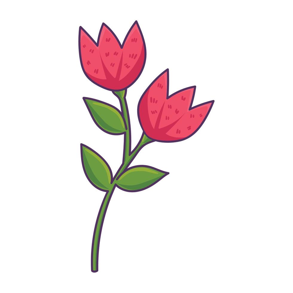 rote Rosen Blumengarten vektor