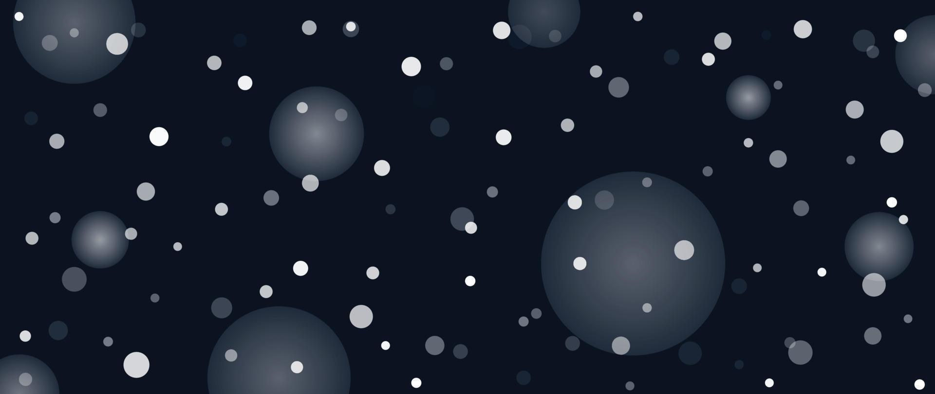 elegante Winterschneefallhintergrund-Vektorillustration. luxus dekorativer schneefall nachthimmel auf bokeh dunkelblauem hintergrund. Design geeignet für Einladungskarte, Gruß, Tapete, Poster, Banner. vektor