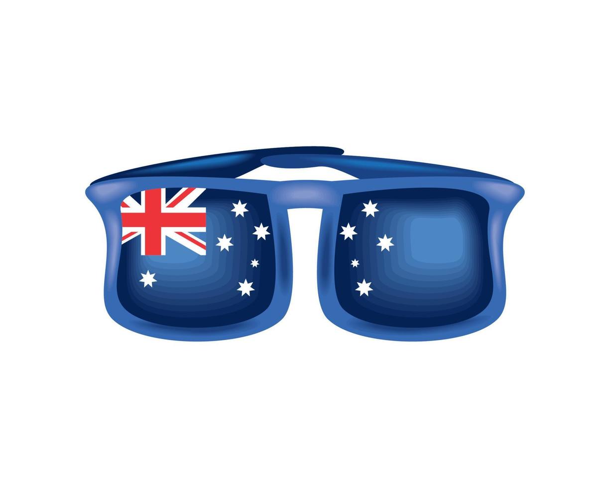 Sonnenbrille mit Australien-Flagge vektor