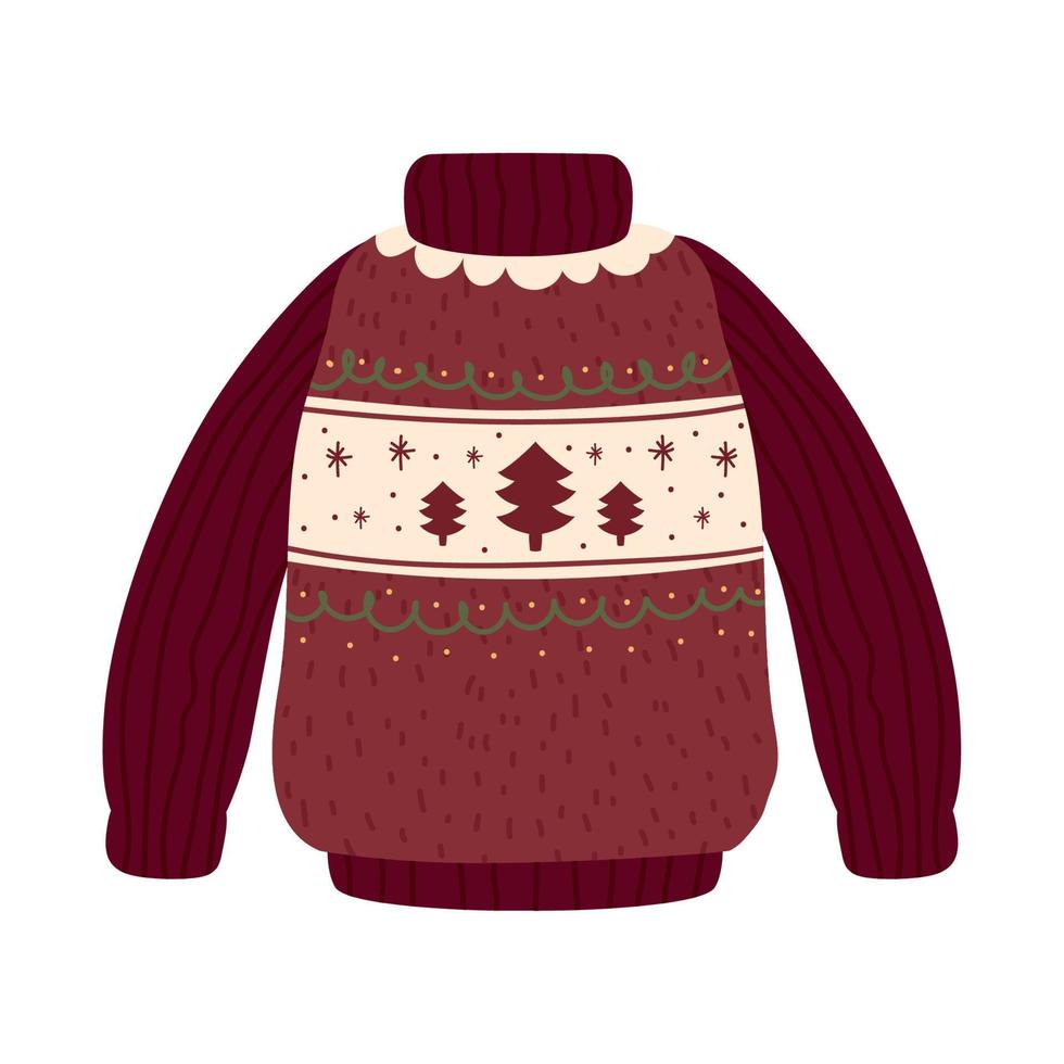 Weihnachtshässlicher Pullover vektor