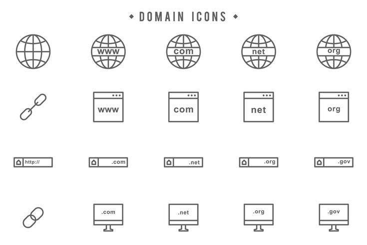 Freie Domain-Vektoren vektor