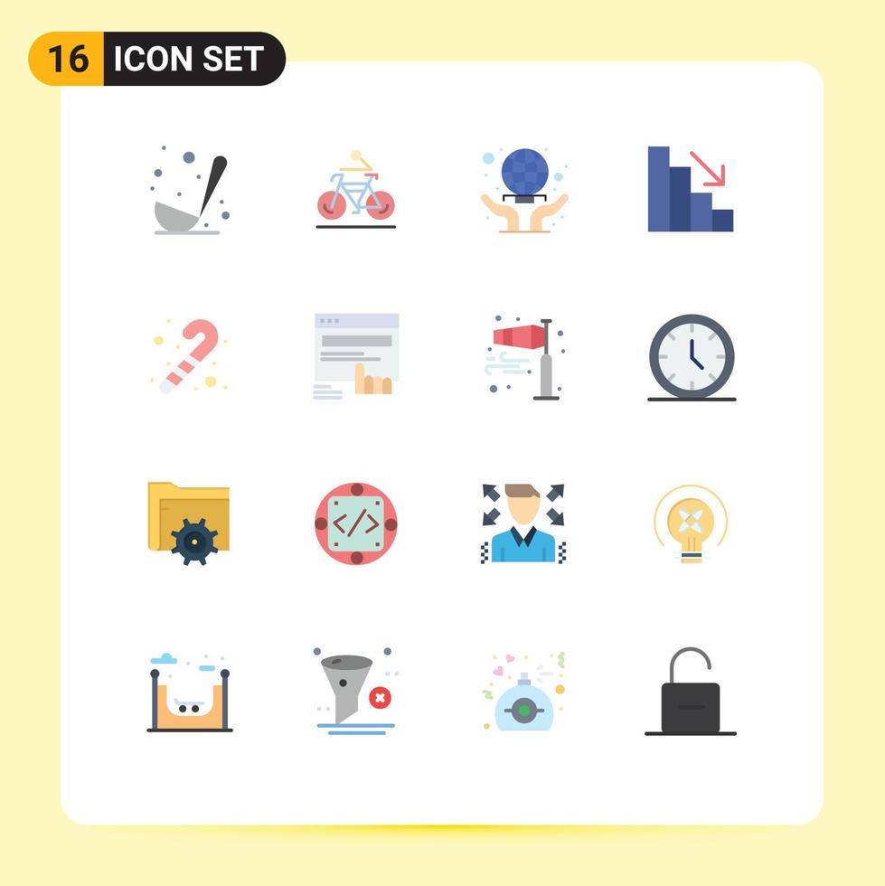 stock vektor ikon packa av 16 linje tecken och symboler för leksak falla cykling härkomst värld bred redigerbar packa av kreativ vektor design element