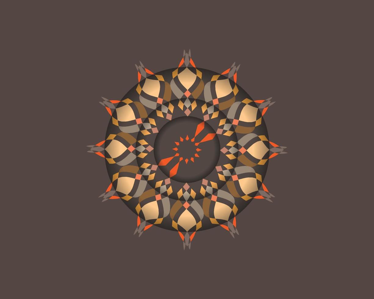 färgrik mandala. vektor illustration. islam, arabiska, indian, turkiska, Pakistan, kinesiska,