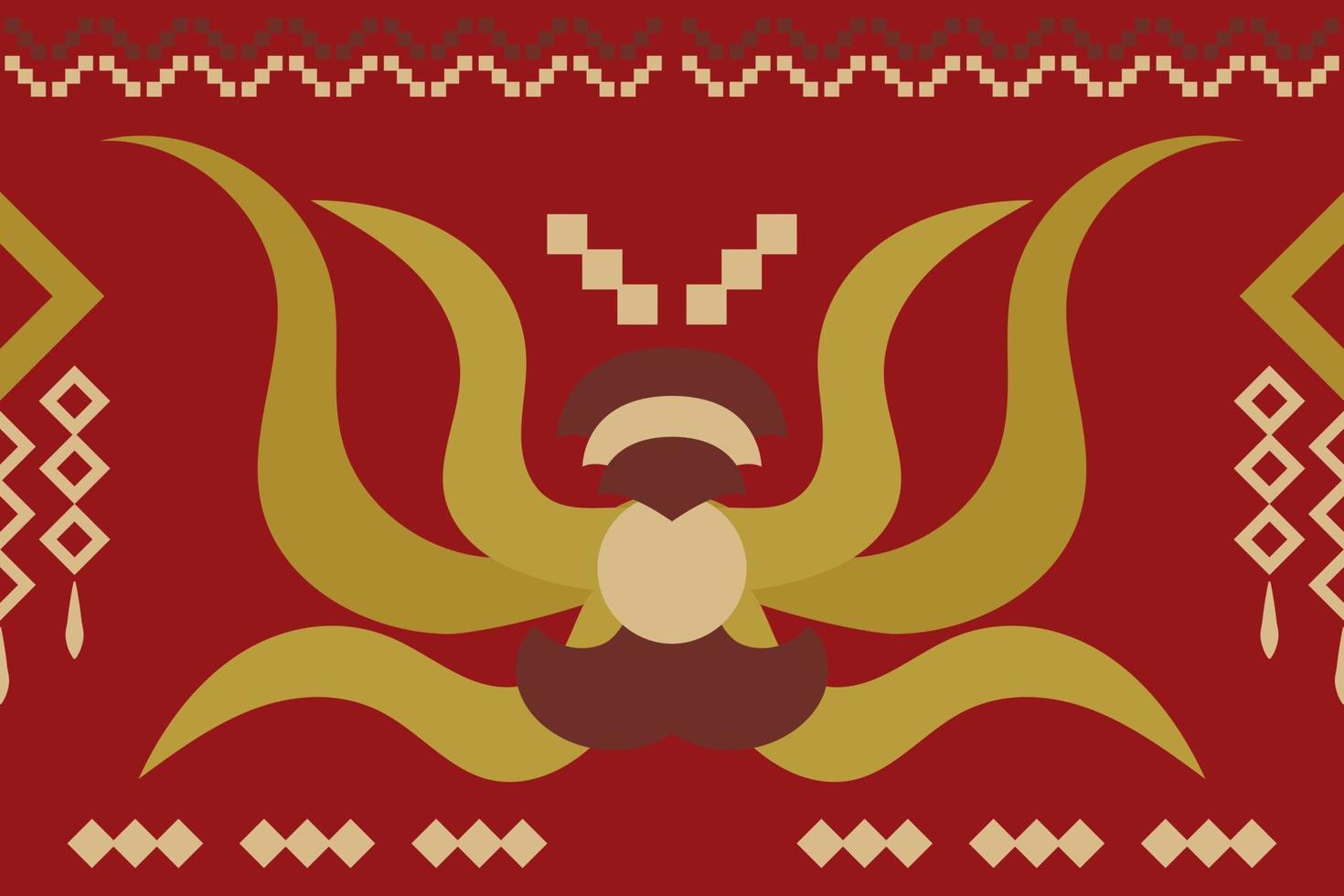 geometrischer stil des ethnischen stoffmusters. Sarong aztekisches ethnisches orientalisches Muster traditioneller purpurroter Hintergrund. abstrakt, vektor, illustration. Verwendung für Textur, Kleidung, Verpackung, Dekoration, Teppich. vektor