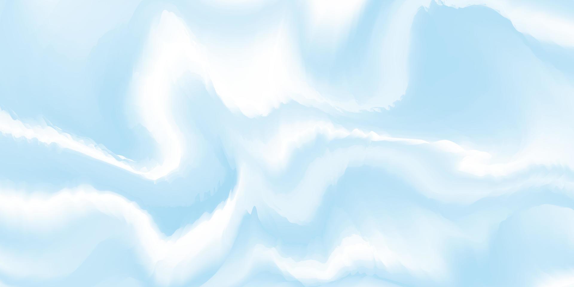 abstrakt blå bakgrund med vågor. blå och vit vågig textur. flytande marmor yta. vektor illustration.