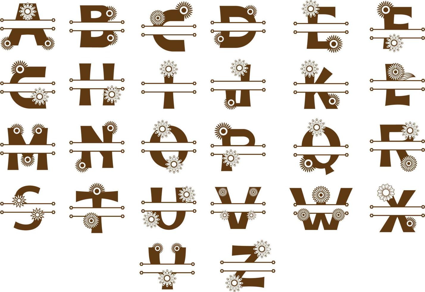 Alphabet-Buchstaben-Monogramm-Design vektor