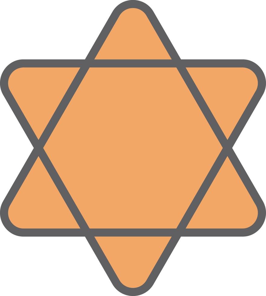 hexagram vektor ikon