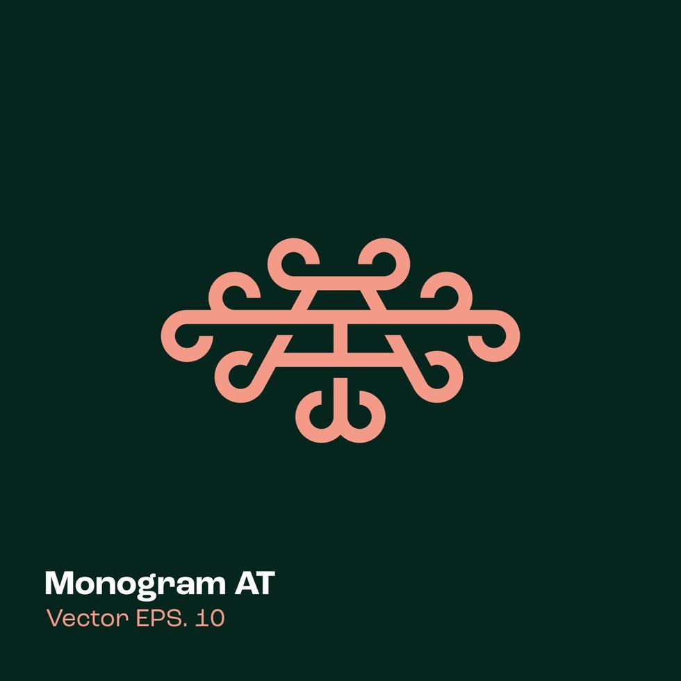 Monogramm-Logo an vektor