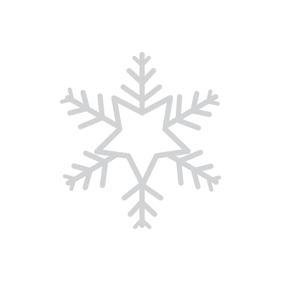 minimalism jul snöflinga ikon vektor