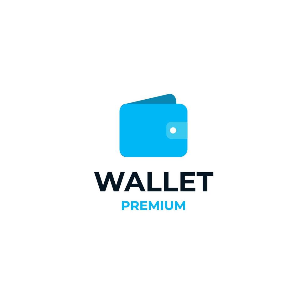 Logo-Design-Vorlage für mobile Geldbörsen vektor