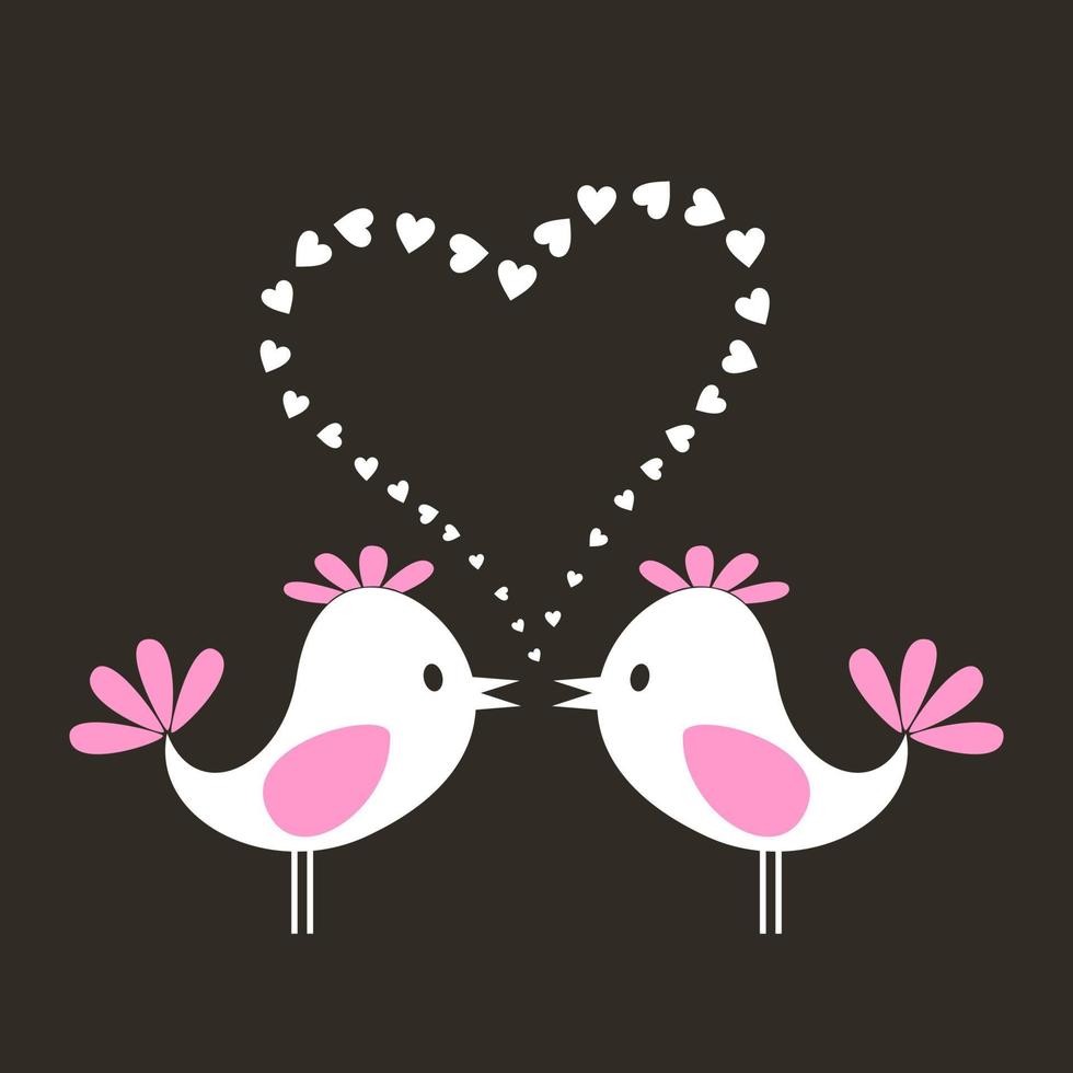 fåglar kärlek varje Övrig. en vektor illustration