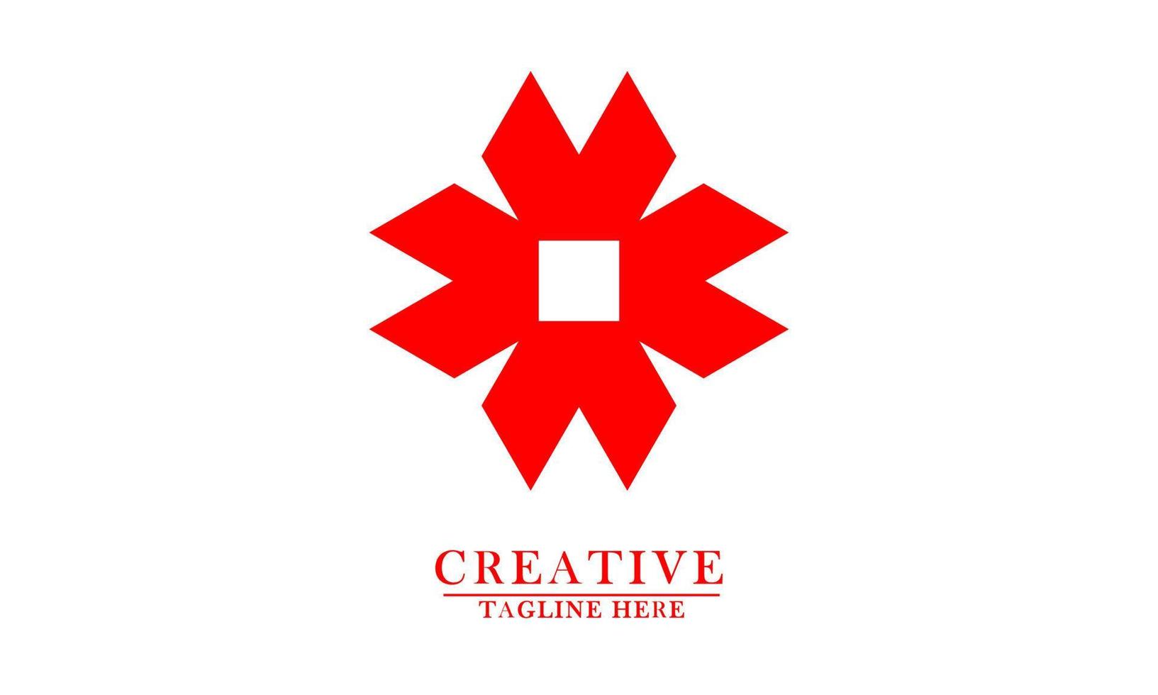 röd design modern logotyp element ikon med mall vektor
