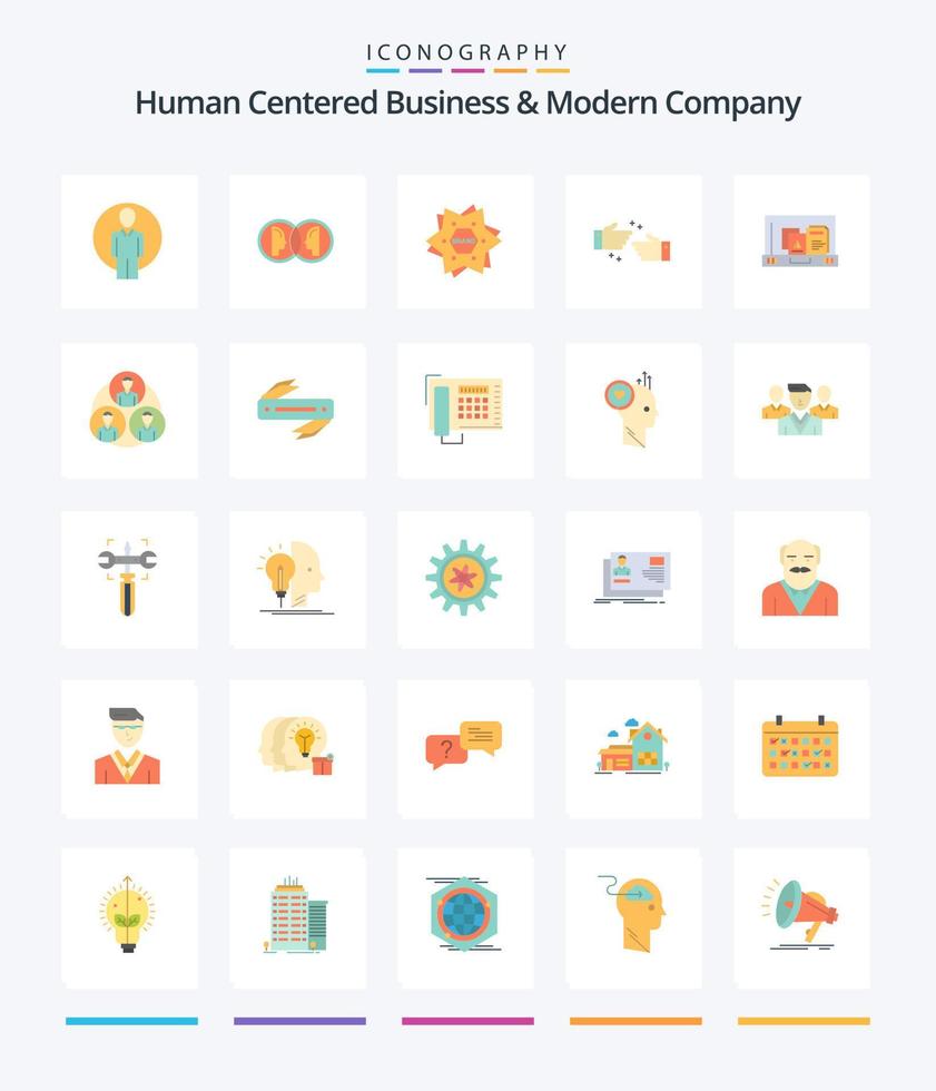 kreativ mänsklig centrerad företag och modern företag 25 platt ikon packa sådan som företag. Gjort. man. handslag. logotyp vektor
